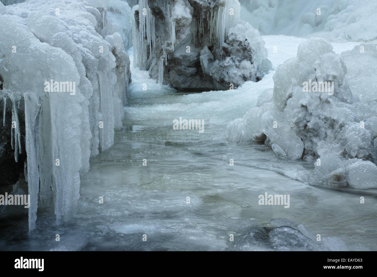 Eine schöne gefrorenen Welt. Stockfoto