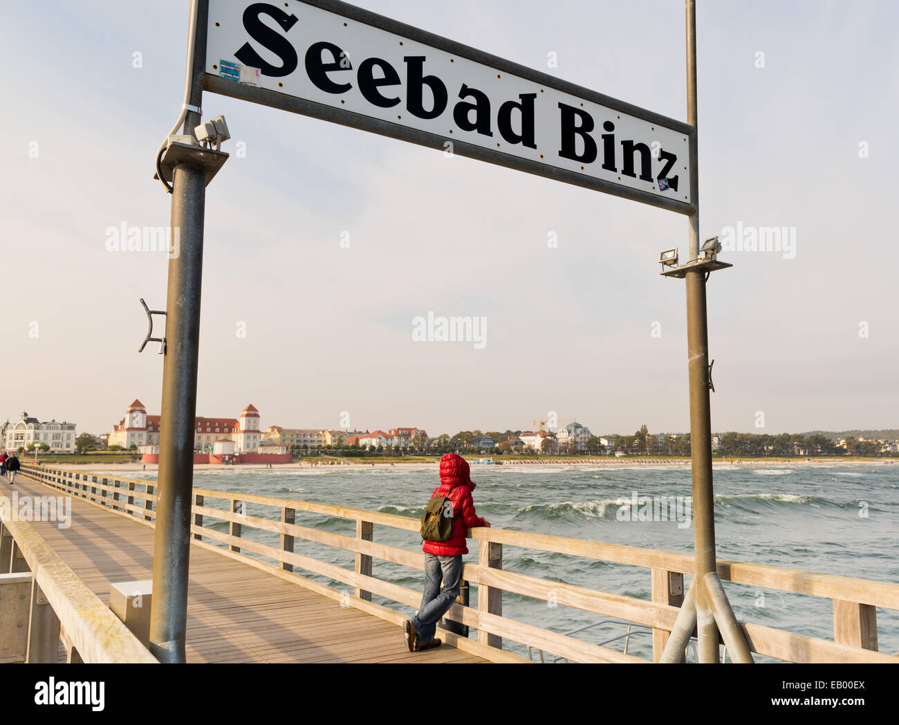 Rügen - Ostsee Resort Binz Pier - Mecklenburg-West Pomerania, Deutschland, Europa Stockfoto