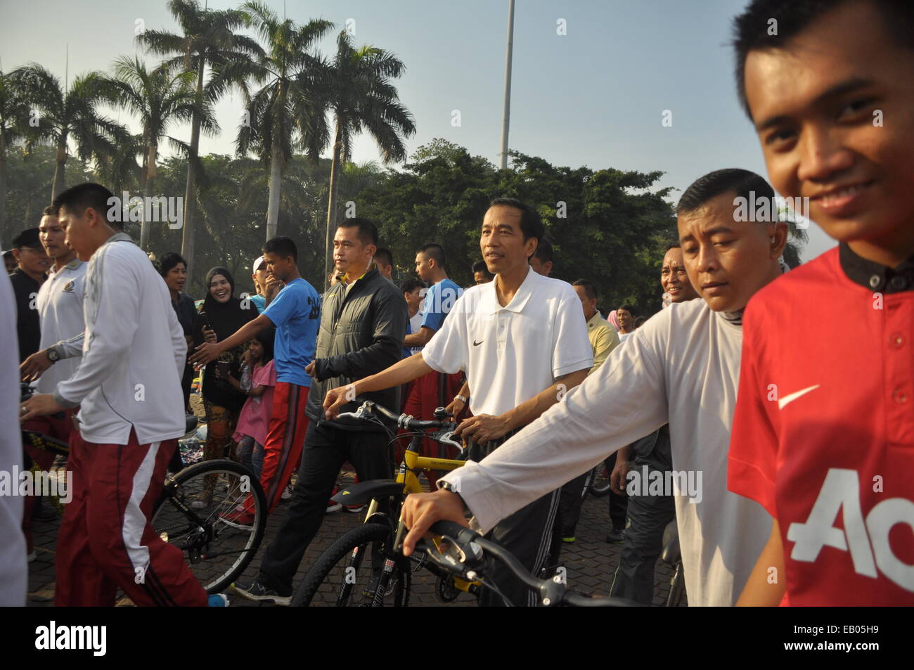 Joko Widodo, im Volksmund bekannt als Jokowi, er ist der siebte Präsident der Republik Indonesien. Stockfoto