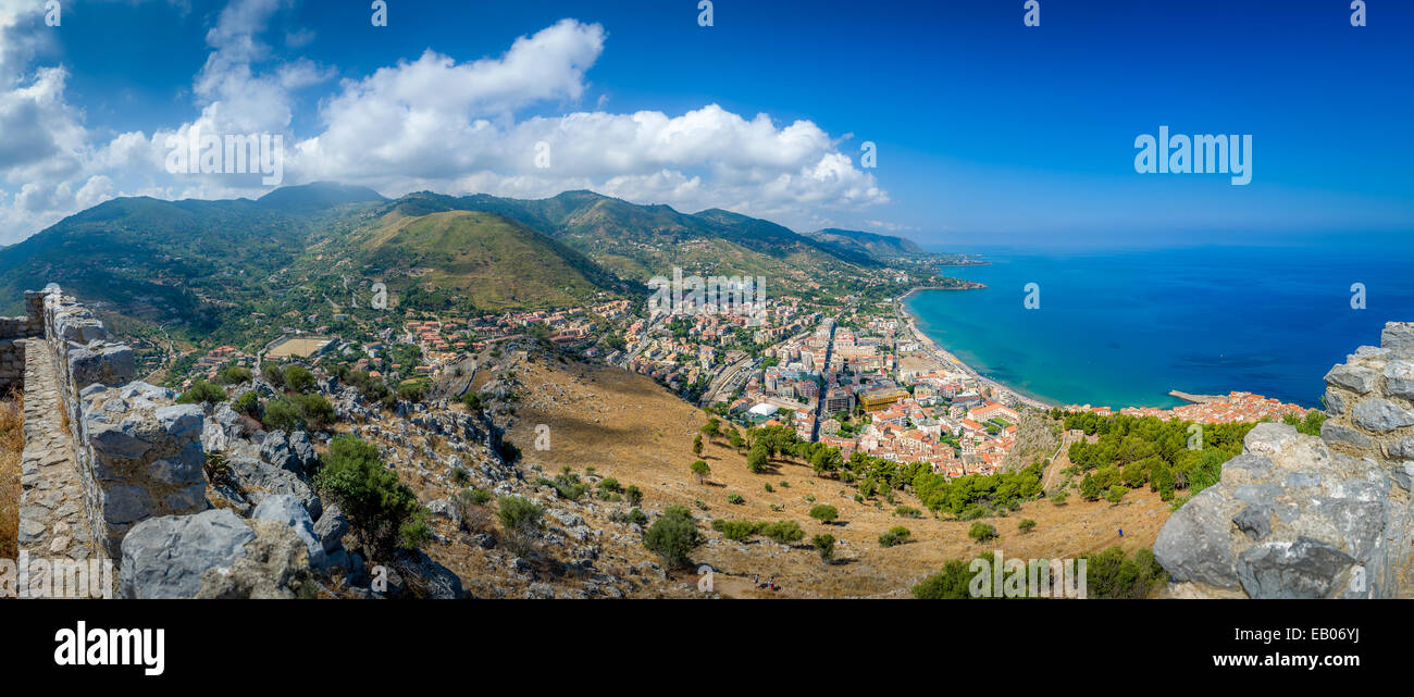 Cefalu-Landschaft Stockfoto