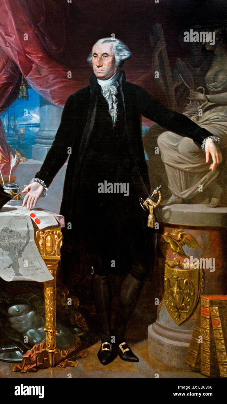 Präsident George Washington (1732 – 1799) Giuseppe Perovani 1765 – 1835 Italien Italienisch Stockfoto
