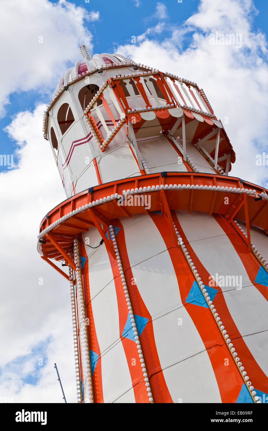 Fair Ground Helter Skelter Stockfoto