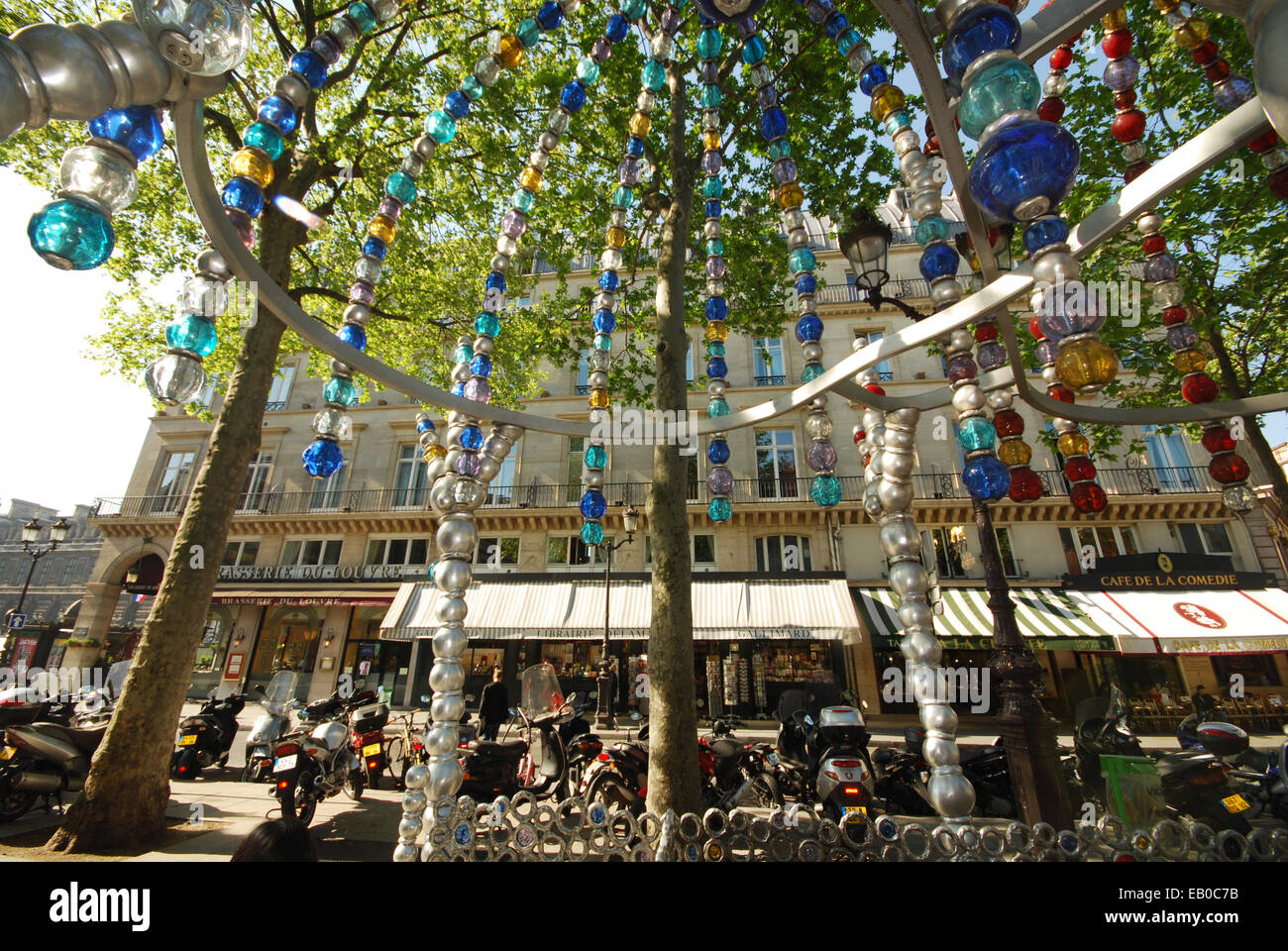Palais Royal u-Bahn Eingang am Place Colette Paris France Stockfoto