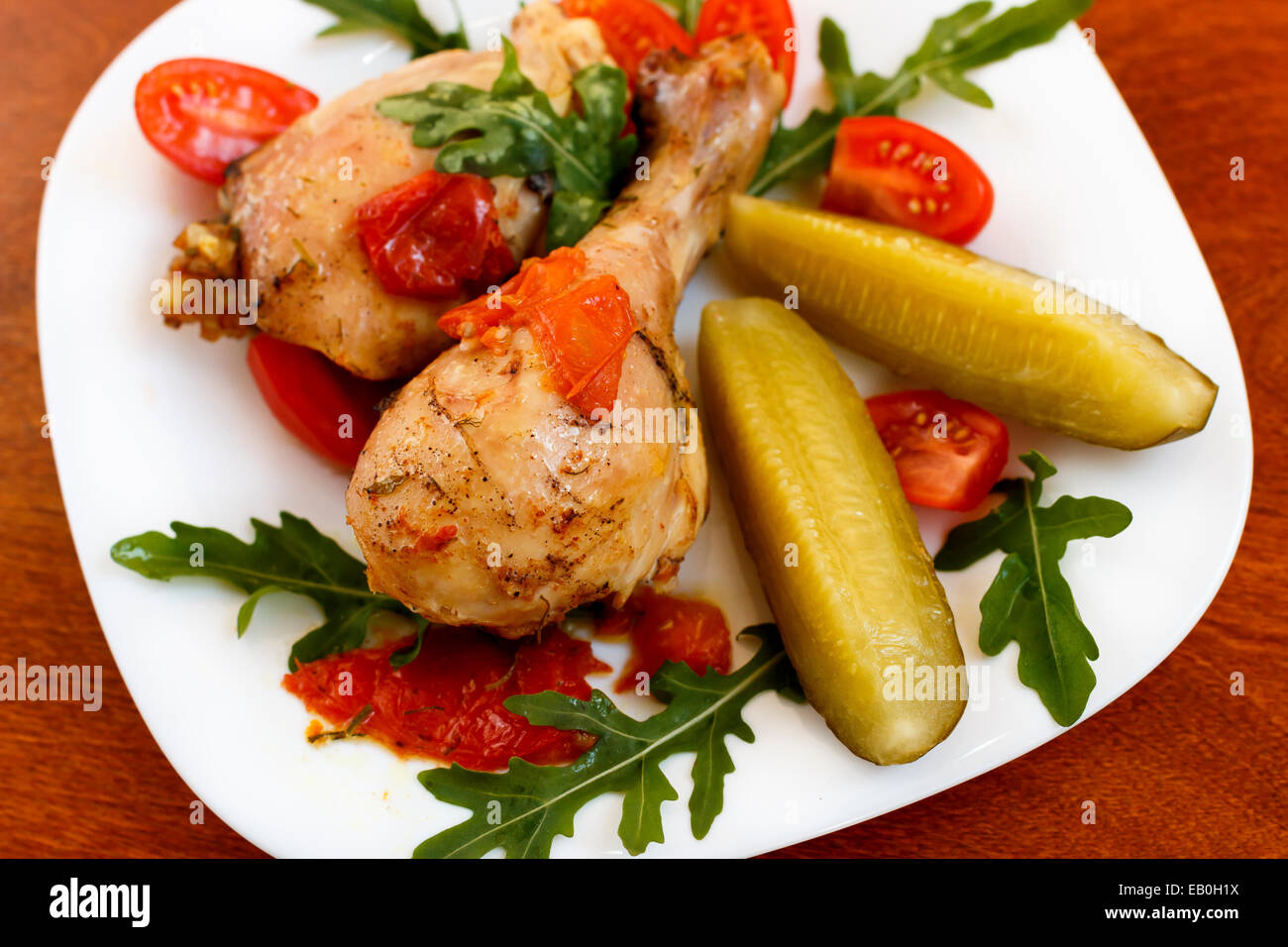 Chicken dinner Stockfoto