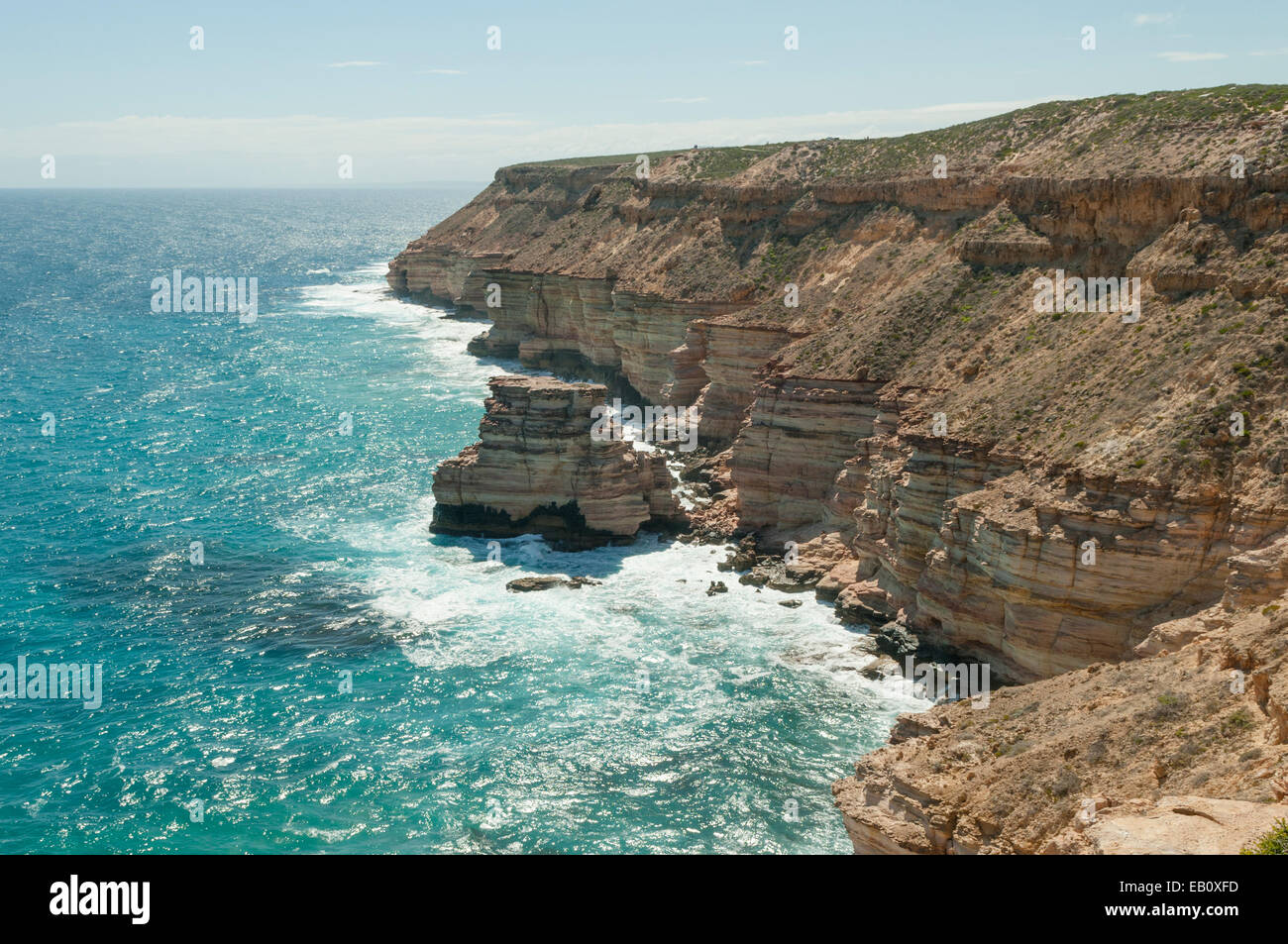 Inselfels, Kalbarri NP, WA, Australien Stockfoto