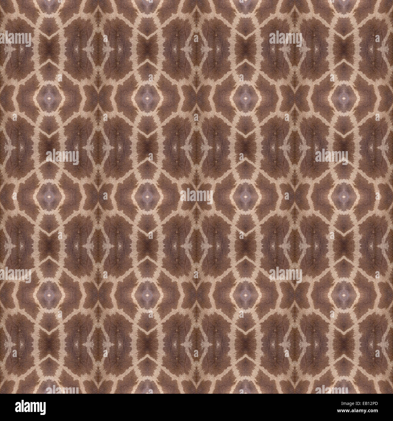 braune Giraffe Fell Textur dekorative Design-pattern Stockfoto