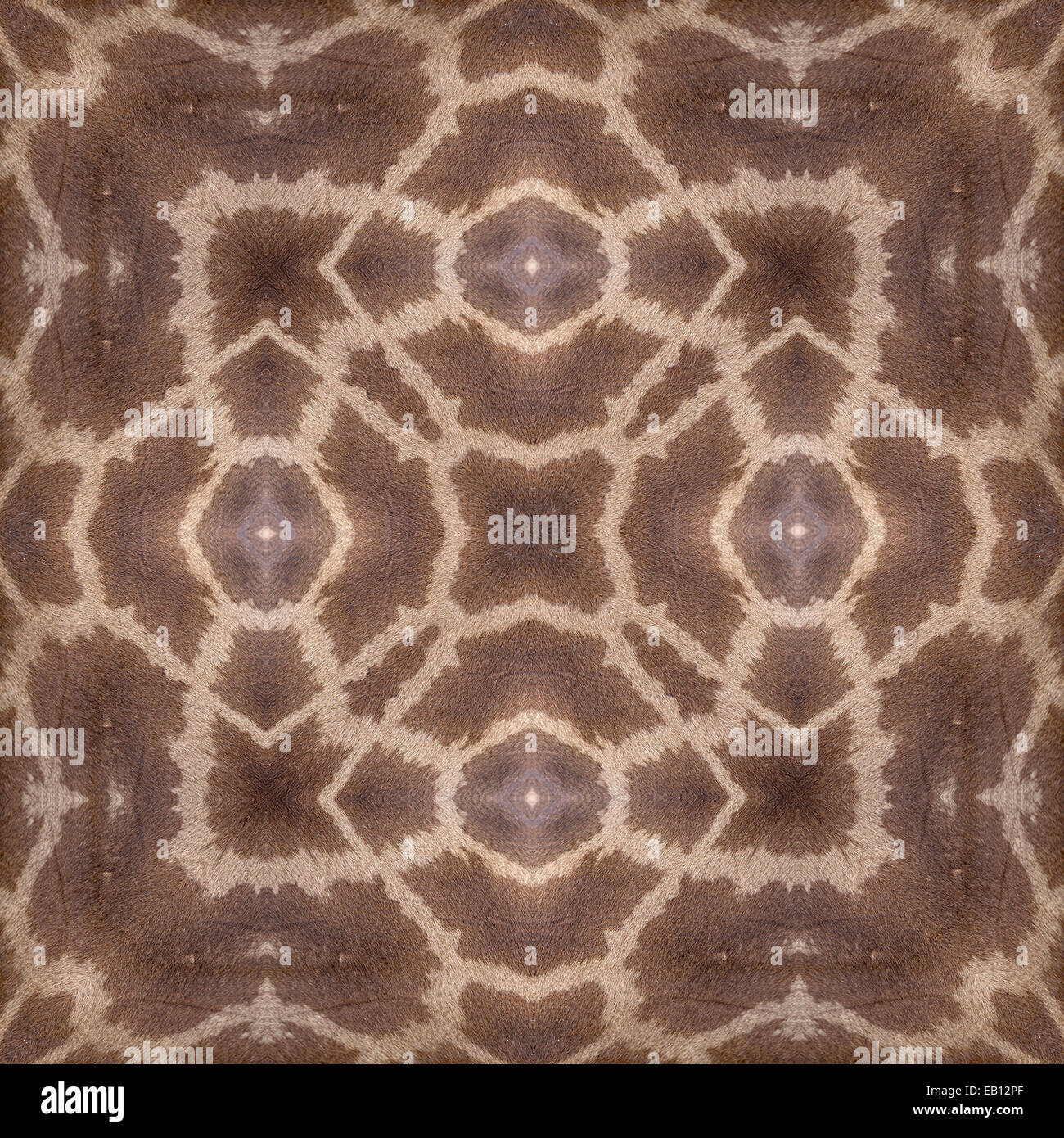 braune Giraffe Fell Textur dekorative Design-pattern Stockfoto