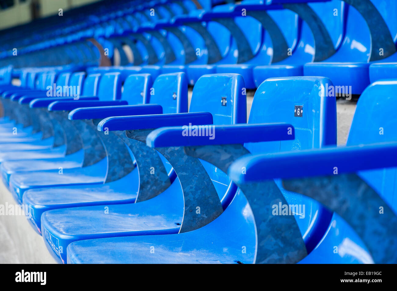 MADRID, Spanien-AUGUST 18: Santiago Bernabeu Stadion von Real Madrid am 18. August 2014 in Madrid, Spanien. Real Madrid C.F. Stockfoto