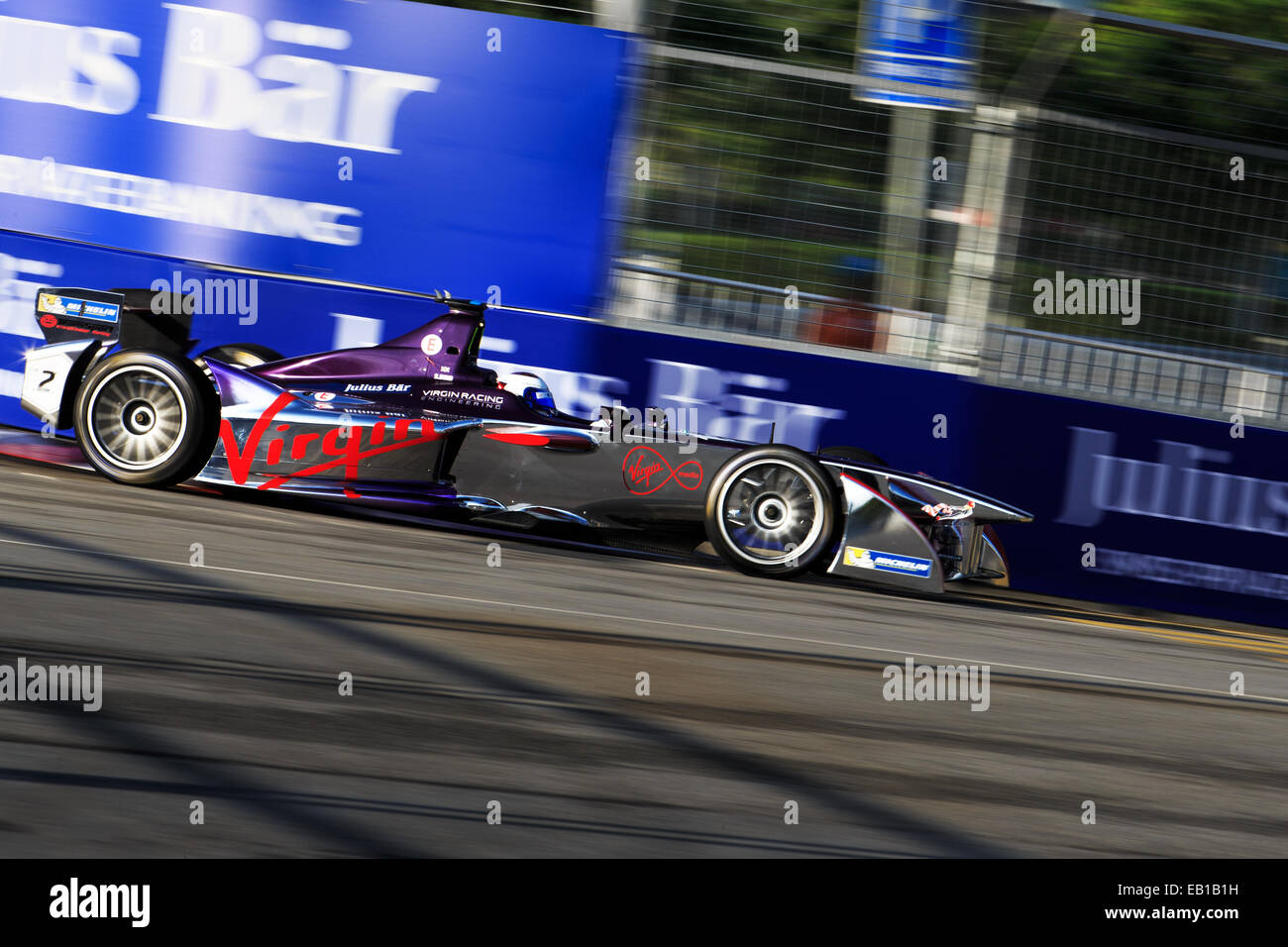 Sam Bird (GBR), Virgin Racing Formel E Team (GBR) im qualifying-Sessions für Runde 2 2014 FIA Formula E Putrajaya ePrix Stockfoto