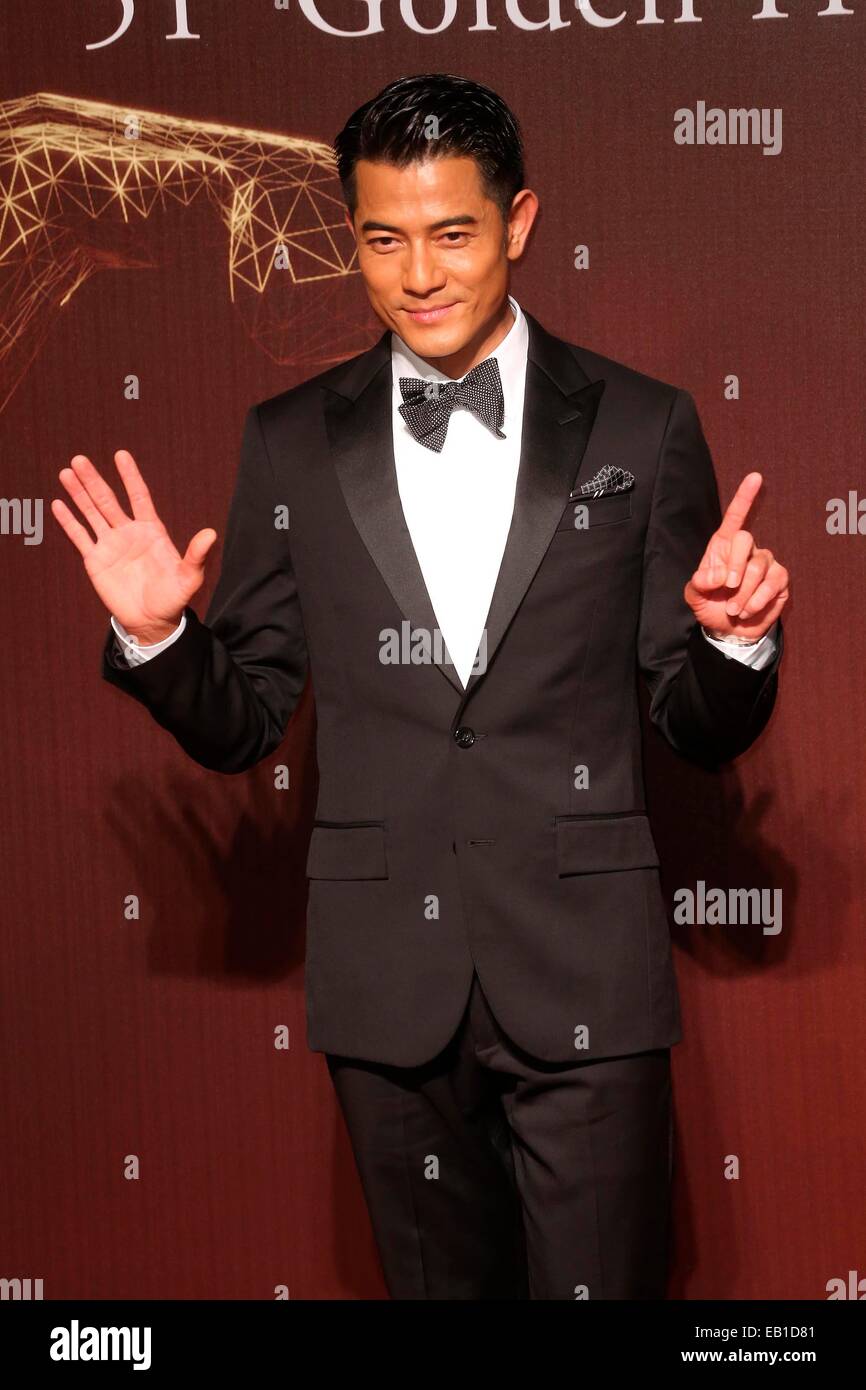 Aaron Kwok besucht 51. Golden Horse Film Festival in Taiwan, Taipei am 22. November 2014. Stockfoto