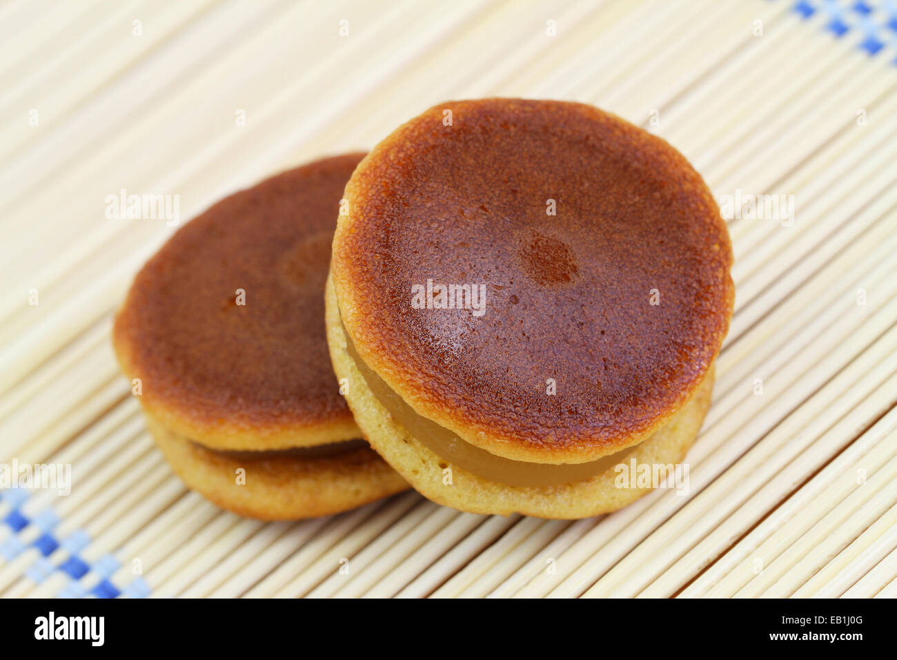 Japanische Cookies "Kuri Dora" Stockfoto