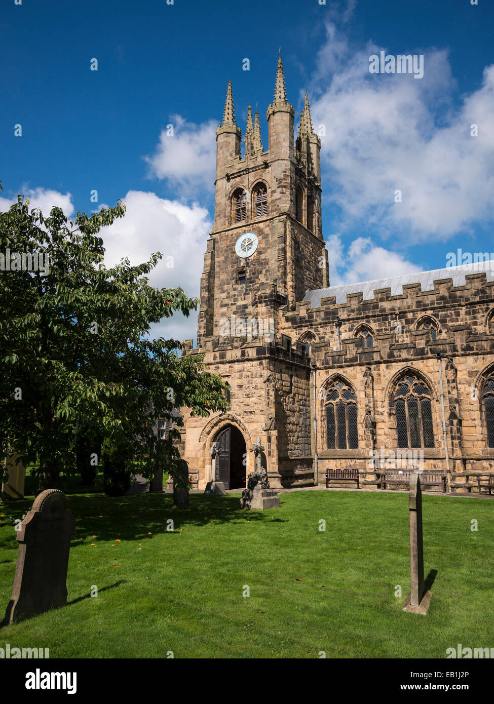 St John the Baptist Church in Tideswell, Peak District, derbyshire Stockfoto