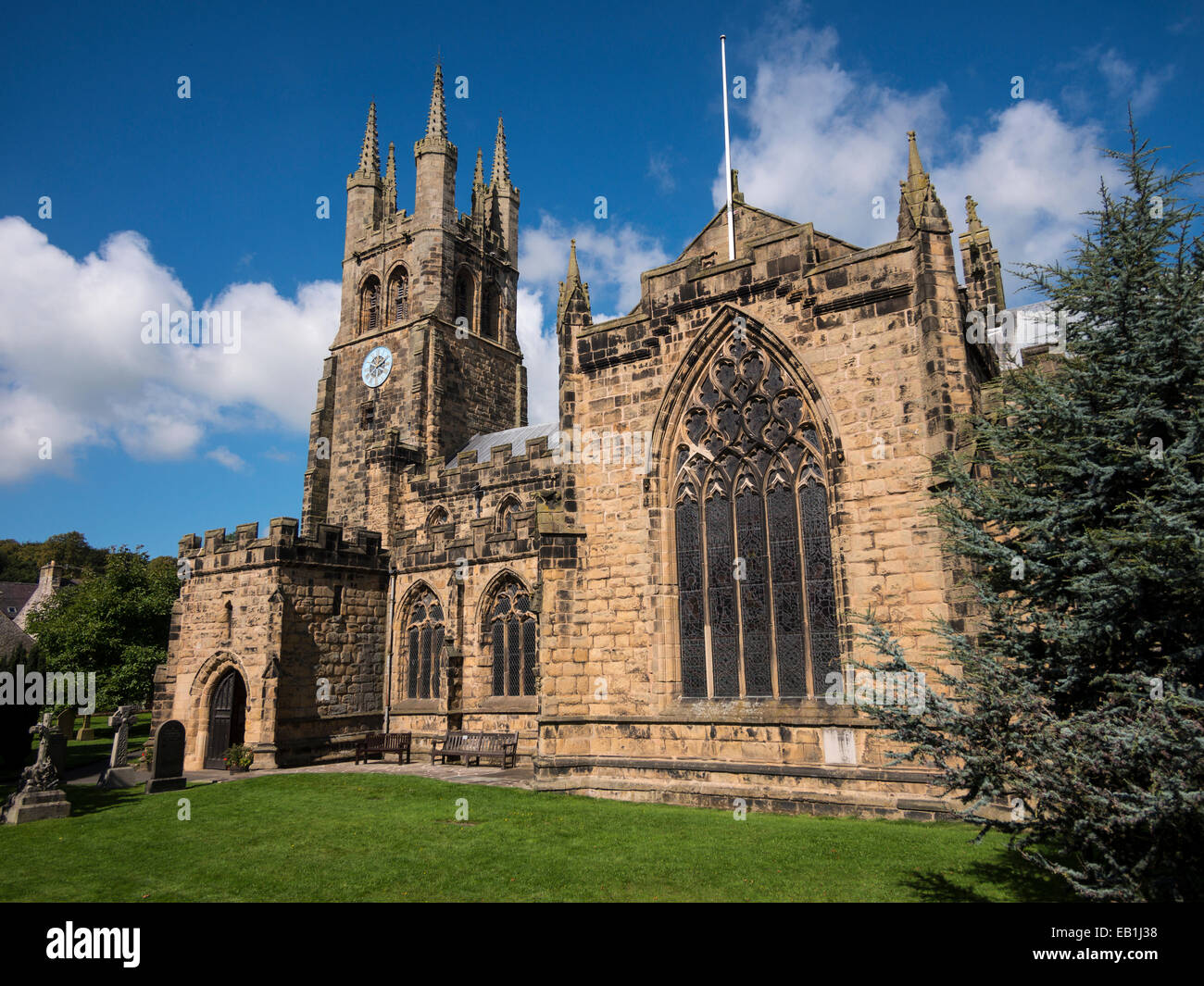 St John the Baptist Church in Tideswell, Peak District, derbyshire Stockfoto