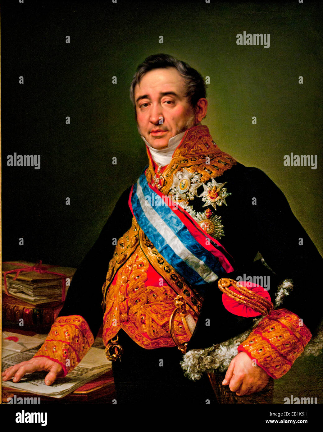 Manuel González Salmon 1778-1850 spanischer Politiker von Vicente López und Portaña 1772-1850 Spanien Spanisch Stockfoto
