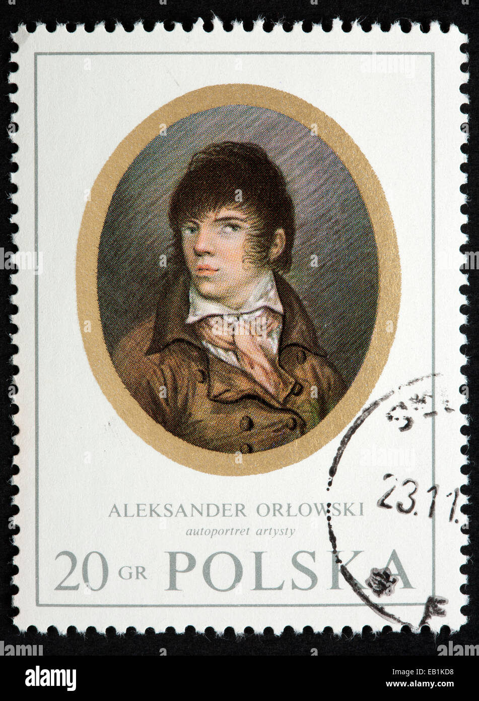 Polnische Briefmarke Stockfoto