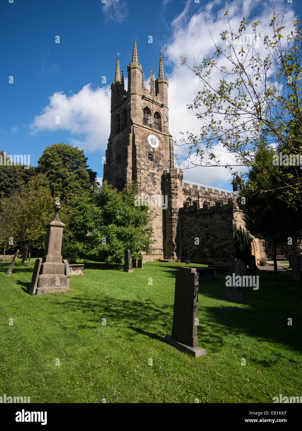 St John the Baptist Church in Tideswell, Peak District, derbyshire Stockfoto