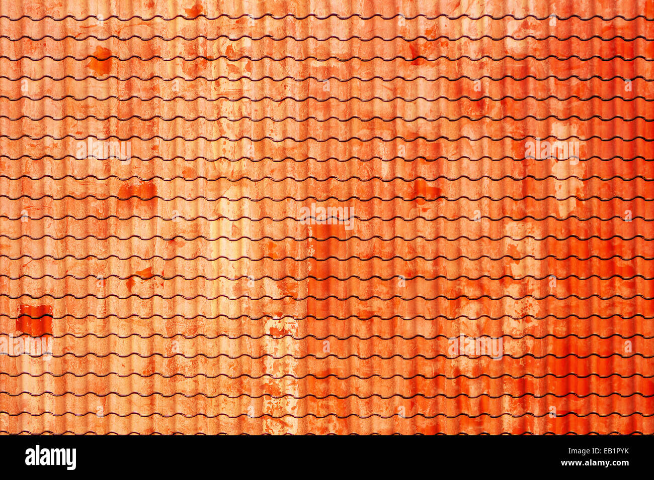 Alt und abgenutzt Schieferplatten in Folge. Stockfoto