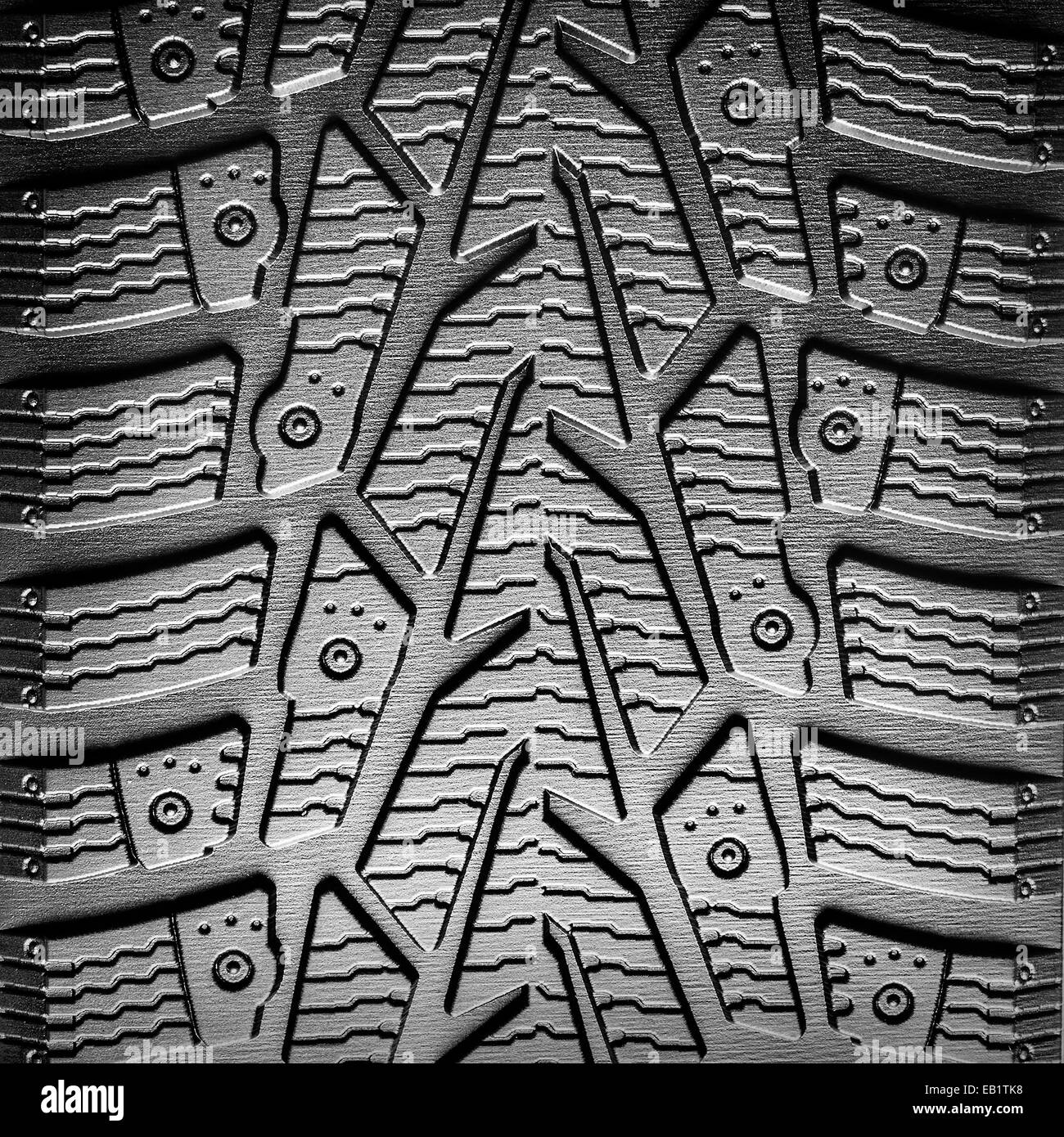 Pkw-Reifen Lauffläche Hintergrund Closeup. Abstraktes Bild. Stockfoto