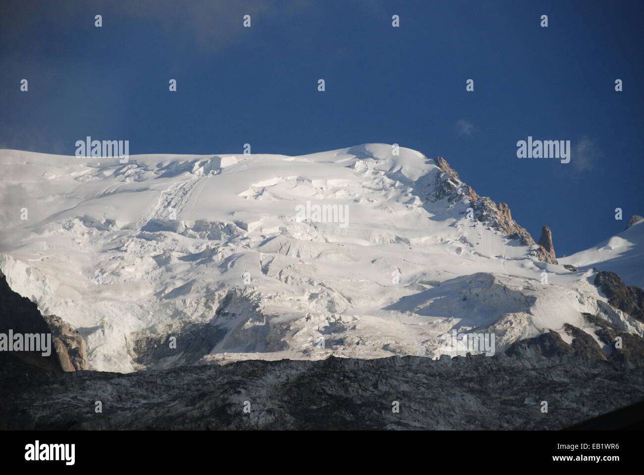 Mt Blanc Berghang Chamonix Frankreich Stockfoto Mt Blanc Berghang Chamonix Frankreich Stockfoto