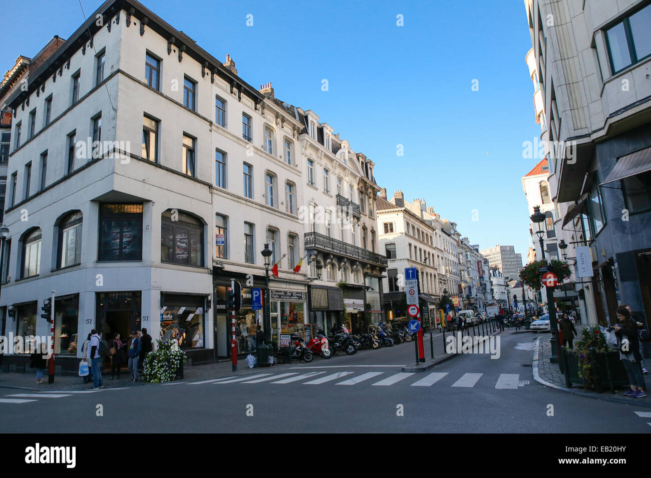 Brüssel-Road-Kreuzung Stockfoto