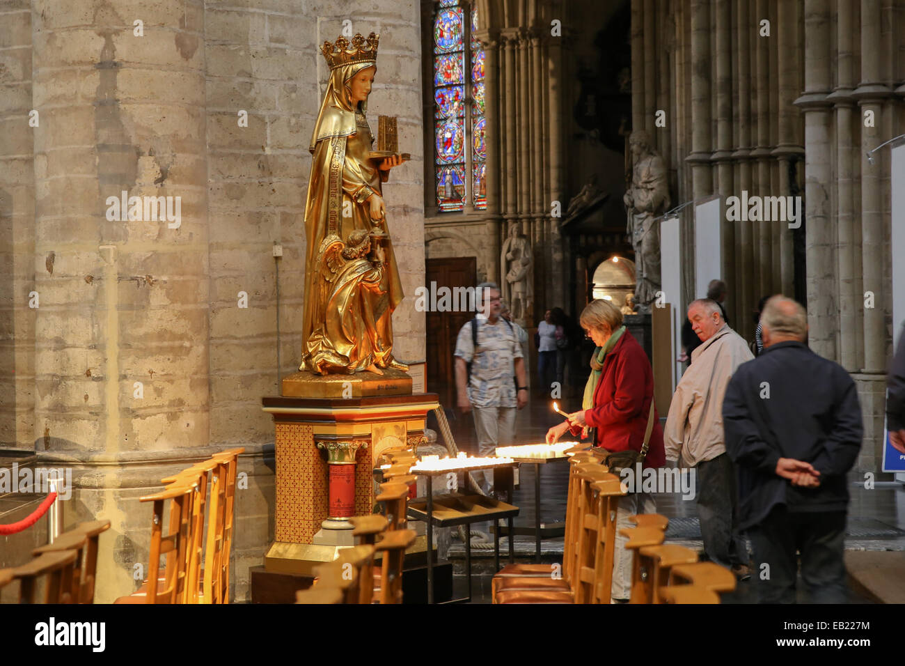 Kathedrale Saint Michael Altar Architektur Belgien Brabant Brüssel Bruxelles katholischen Christentum Kirche Kultur Europa Stockfoto