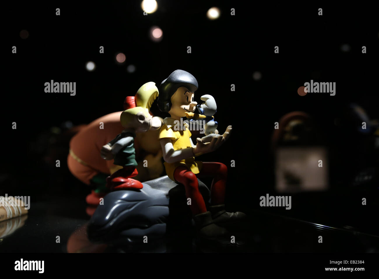 Schlumpf-Mini-Figuren Stockfoto