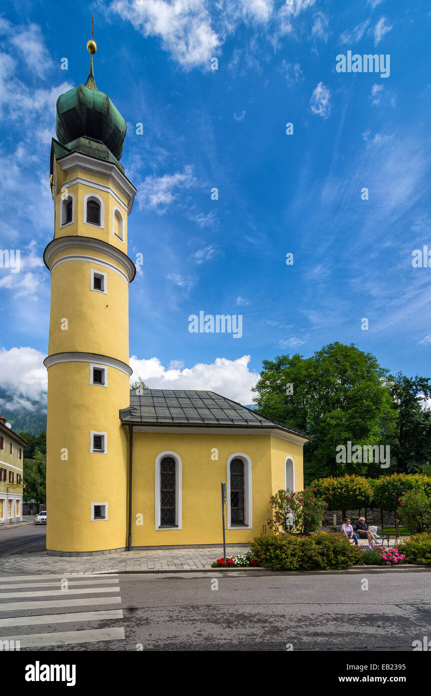 Urbane Teil der österreichischen Alpen. Stockfoto