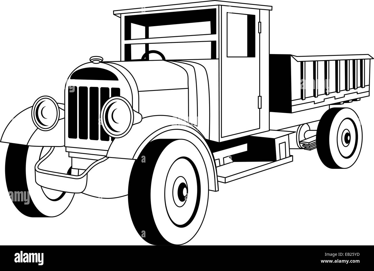 Oldtimer LKW Stockfoto