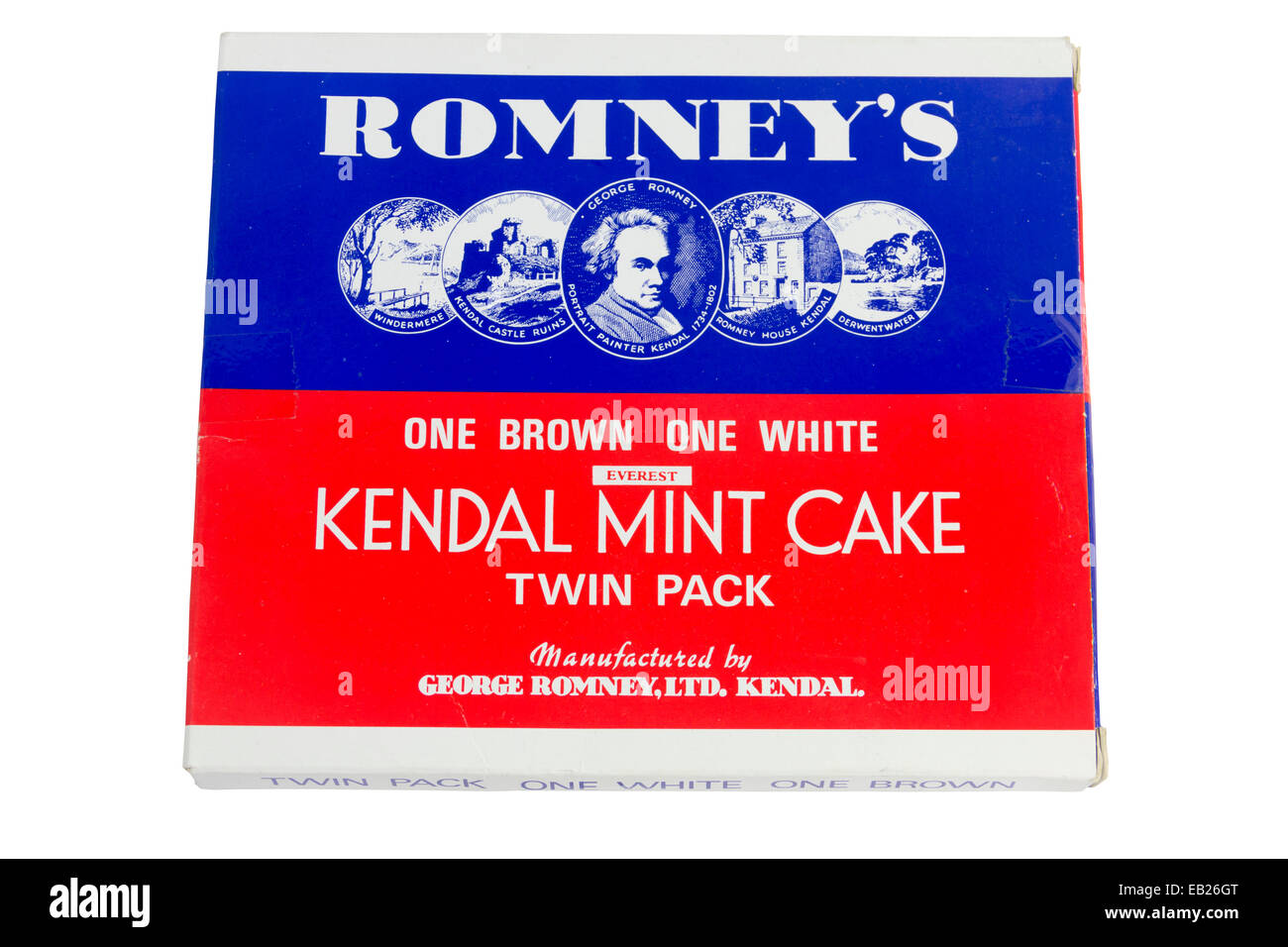 Doppelpack von Romney Kendal Mint Cake. Stockfoto