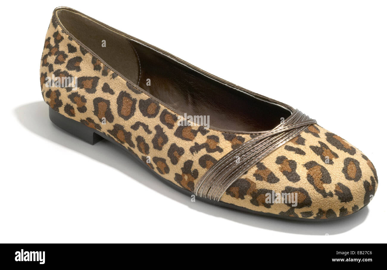 Leopard print Schuh Stockfoto