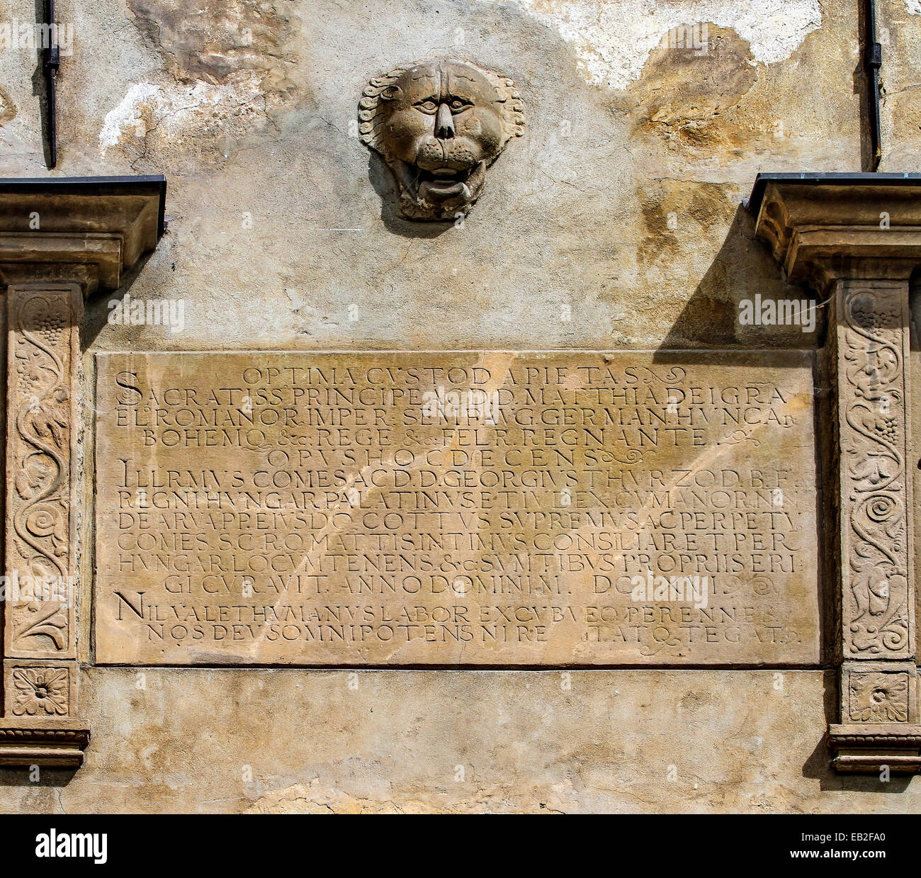 Orava Burg, Oravský Podzámok, Slowakei. Stockfoto