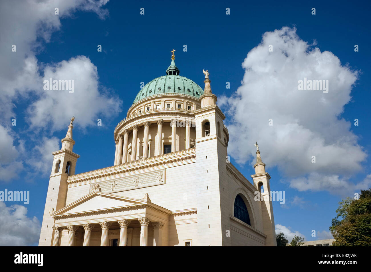Evangelische St.-Nikolaus Kirche, ein denkmalgeschütztes Gebäude, Potsdam, Brandenburg, Deutschland Stockfoto