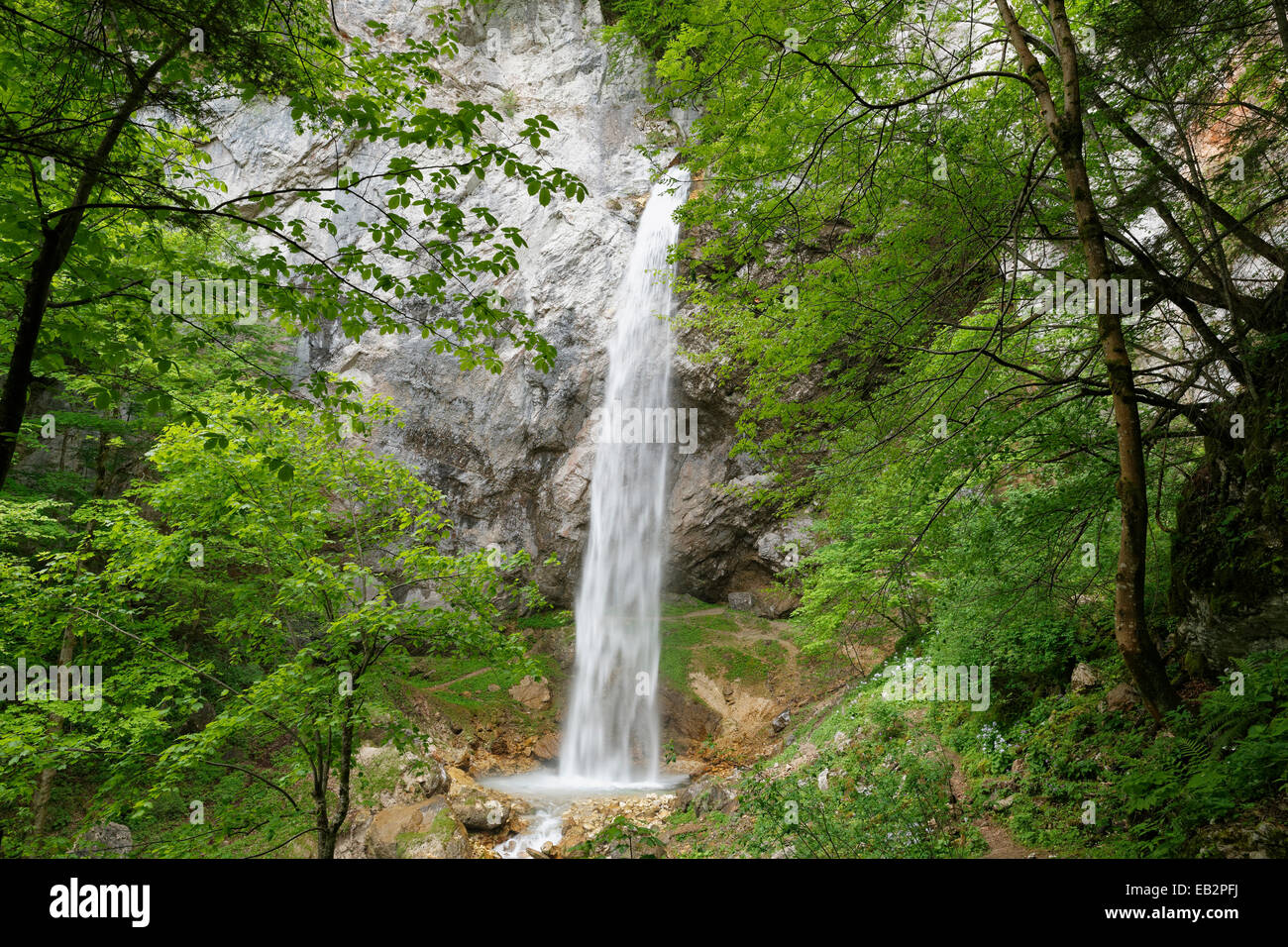 Wildenstein Wasserfall am Obir, Obir-Massivs, in der Nähe von Gallizien, Kärnten, Österreich Stockfoto