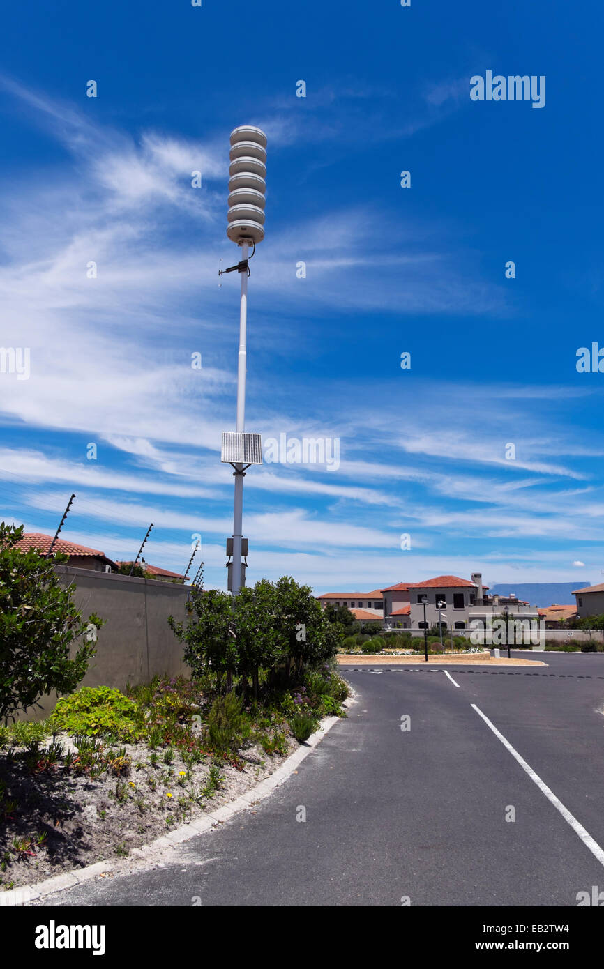 Eine Strahlung, die monitoring-Station in einem Vorort von Kapstadt Stockfoto