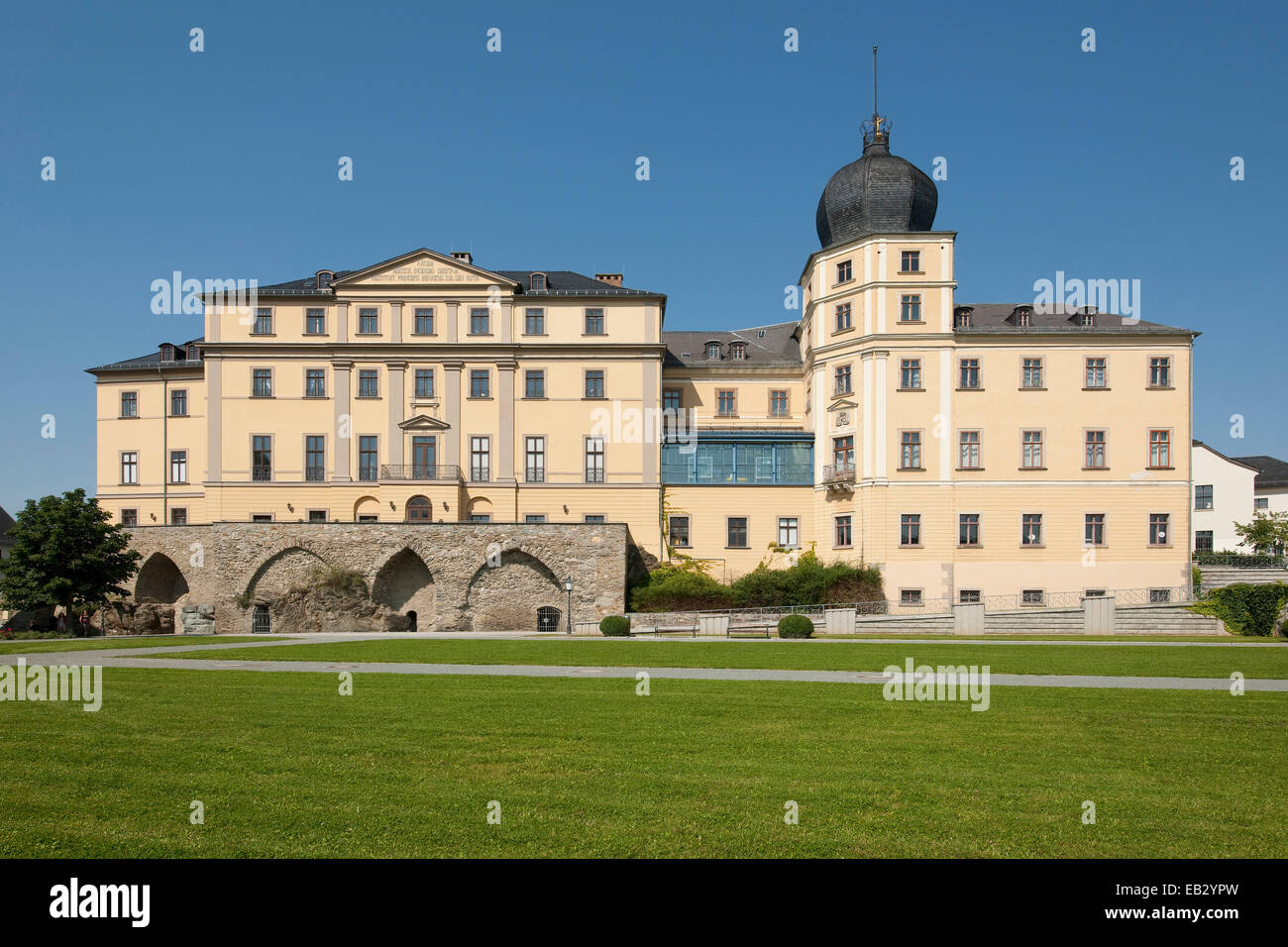 Unteren Sie Unteres Schloss, Schloss, Greiz, Thüringen, Deutschland Stockfoto
