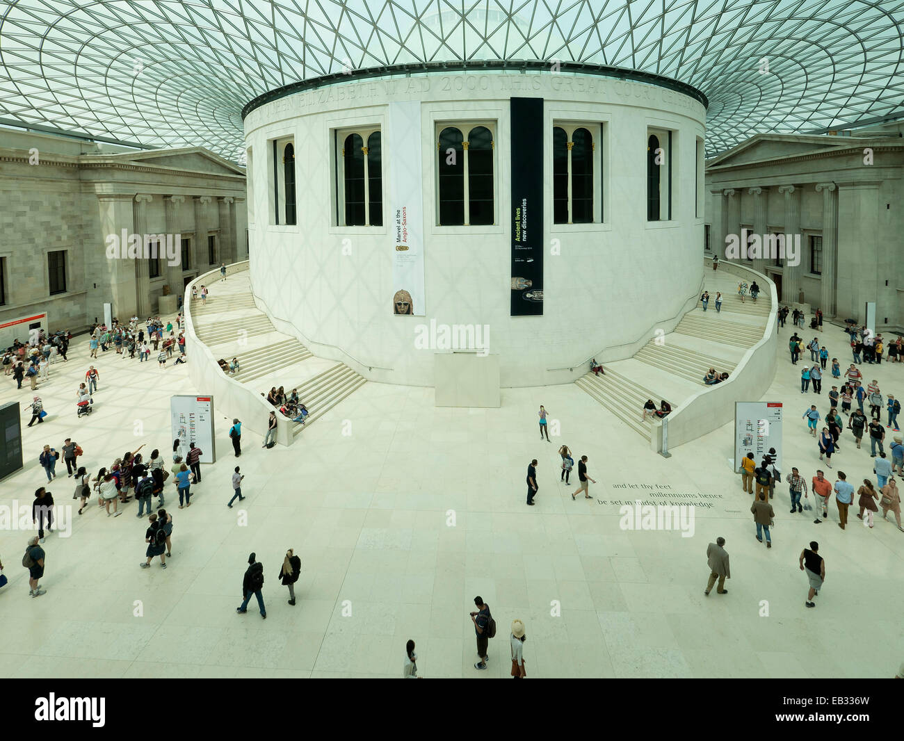 Die Bahnhofshalle im British Museum, London Stockfoto