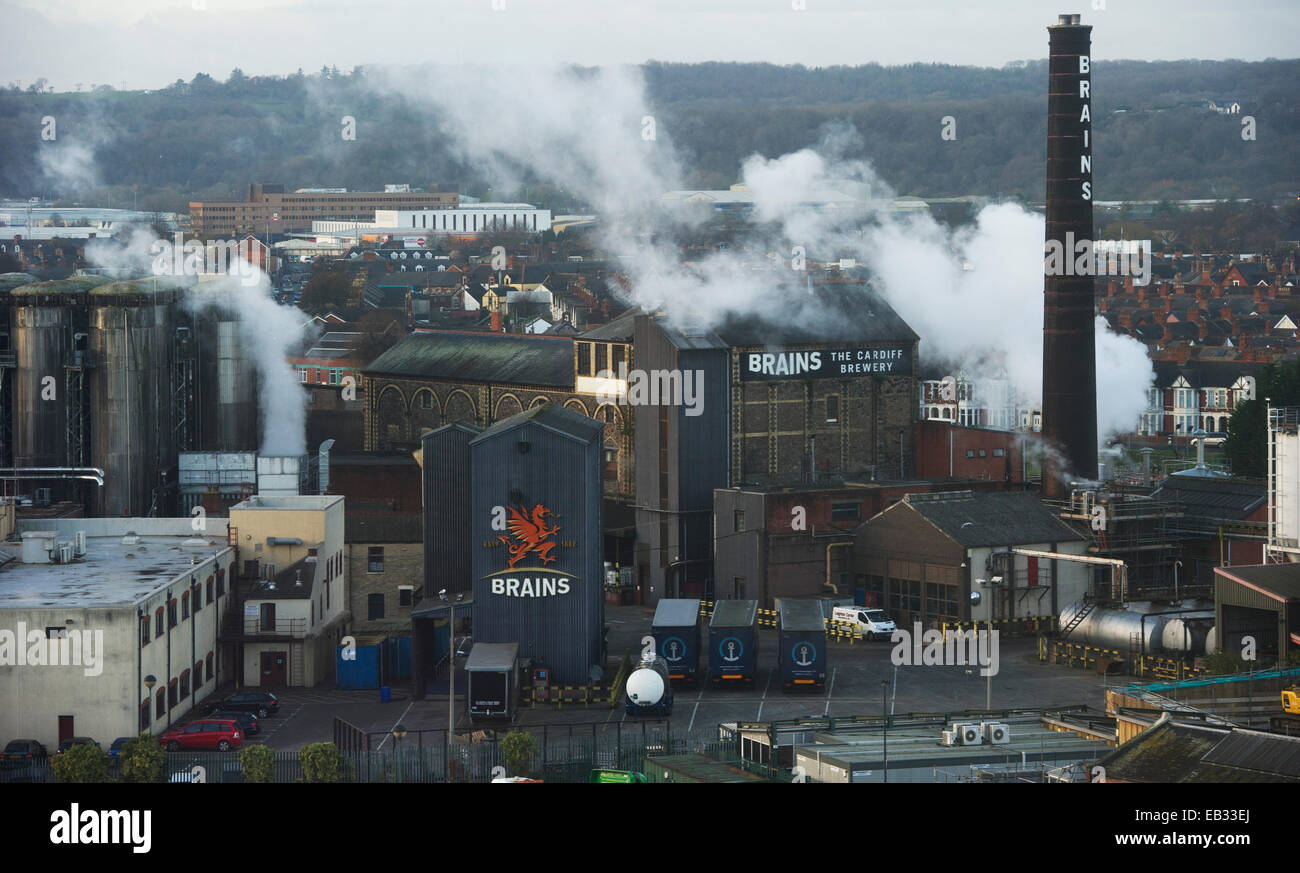 Die Banken-Brauerei in Cardiff Stockfoto