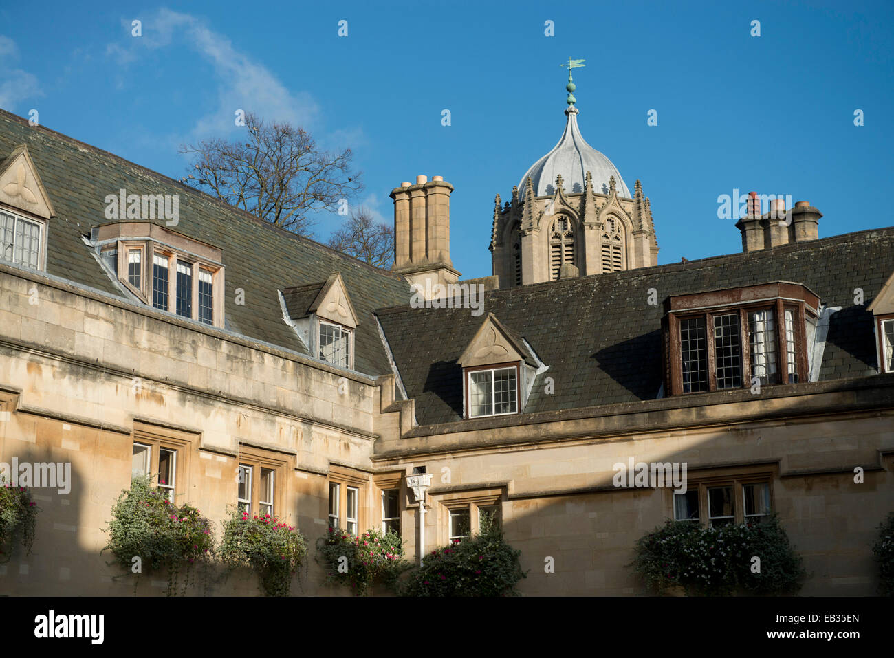 Pembroke College in Oxford Stockfoto