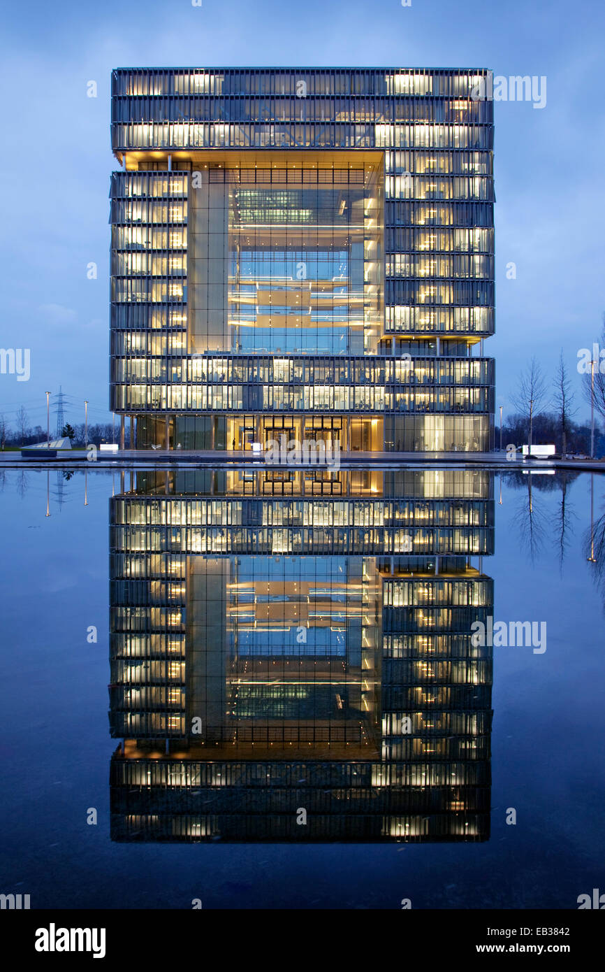 Q1 Gebäude, ThyssenKrupp AG corporate headquarters, Essen, Ruhr District, North Rhine-Westphalia, Deutschland Stockfoto