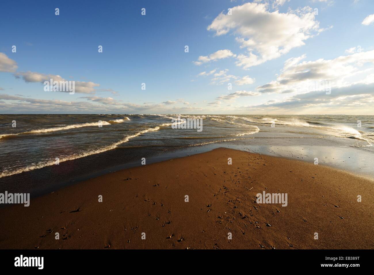 Kanada &#39; s südlichsten Punkt auf See Erie, Point Pelee Nationalpark, Lake Erie, Ontario Provinz, Kanada Stockfoto