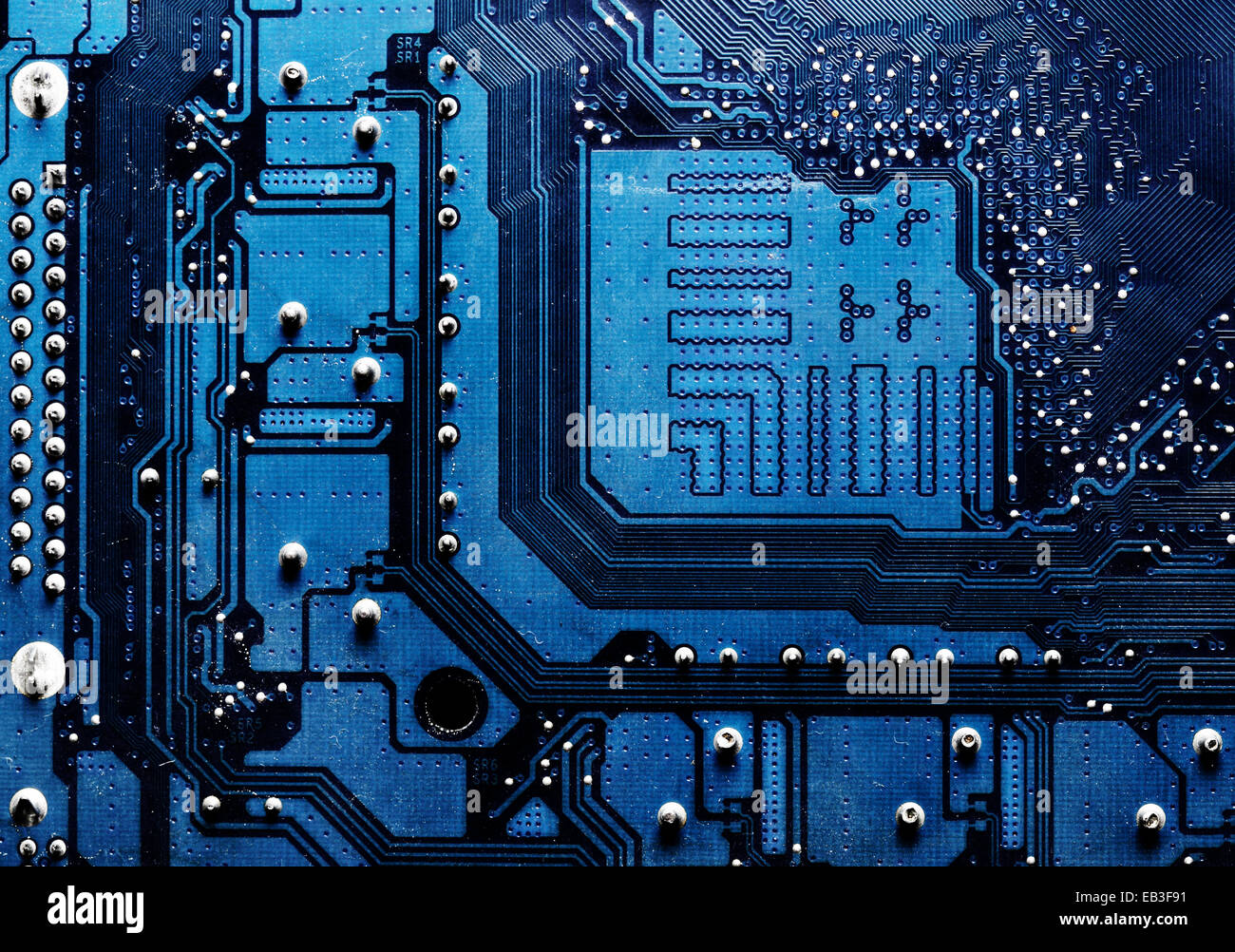 Circuit Board Computer Hintergrund Stockfoto