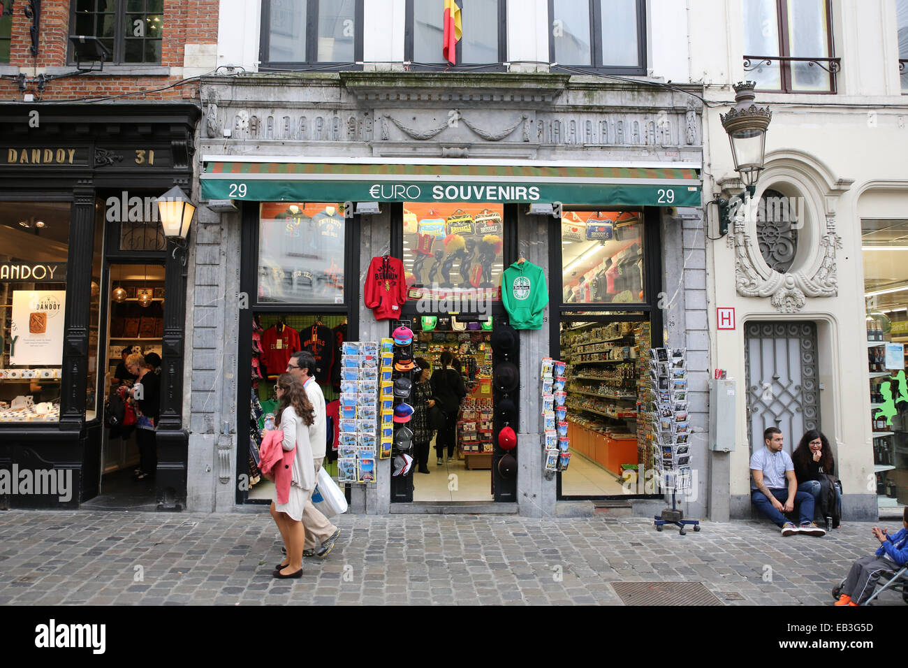 Brüssel-Souvenirs speichern Shoppingstore einkaufen Stockfoto