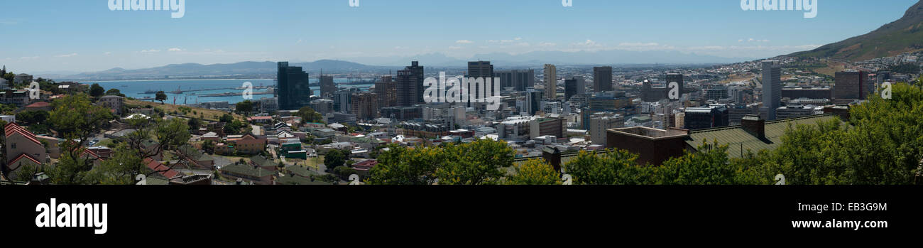 Cape Town City bowl, Blick vom Signal Hill, Cape Town, Südafrika Stockfoto