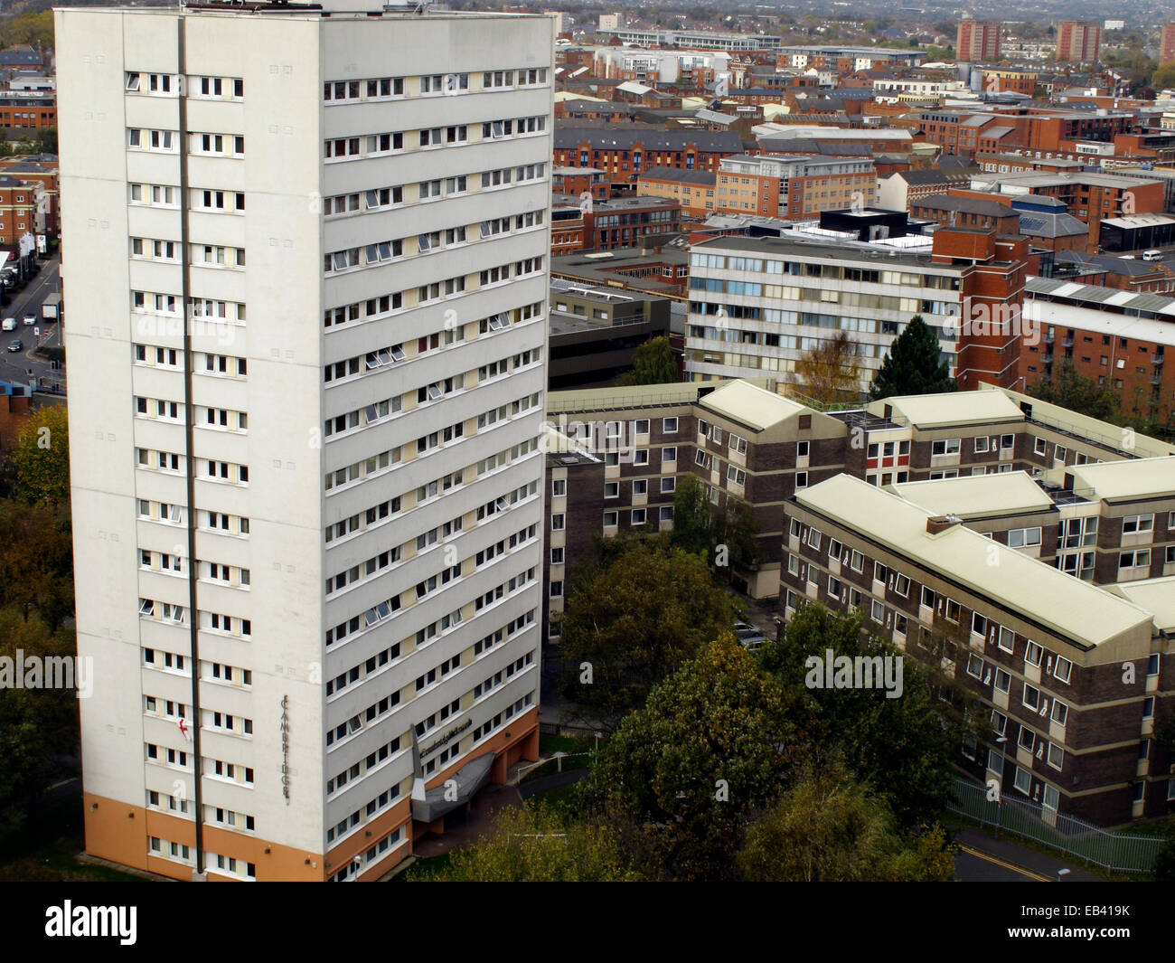 Ein Wohnblock in Birmingham City Center, West Midlands, England, UK Stockfoto