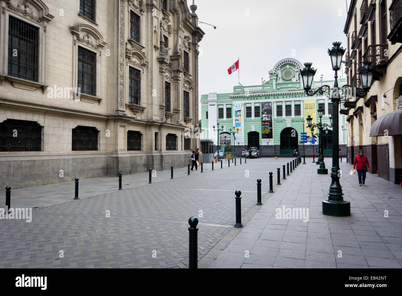 Historische Stadtzentrum Lima Peru Stockfoto