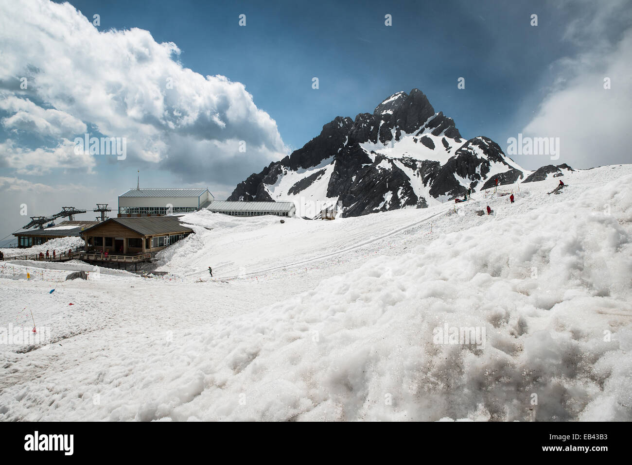 Jade Dragon Snow Mountain Lijiang City, Yunnan China Stockfoto