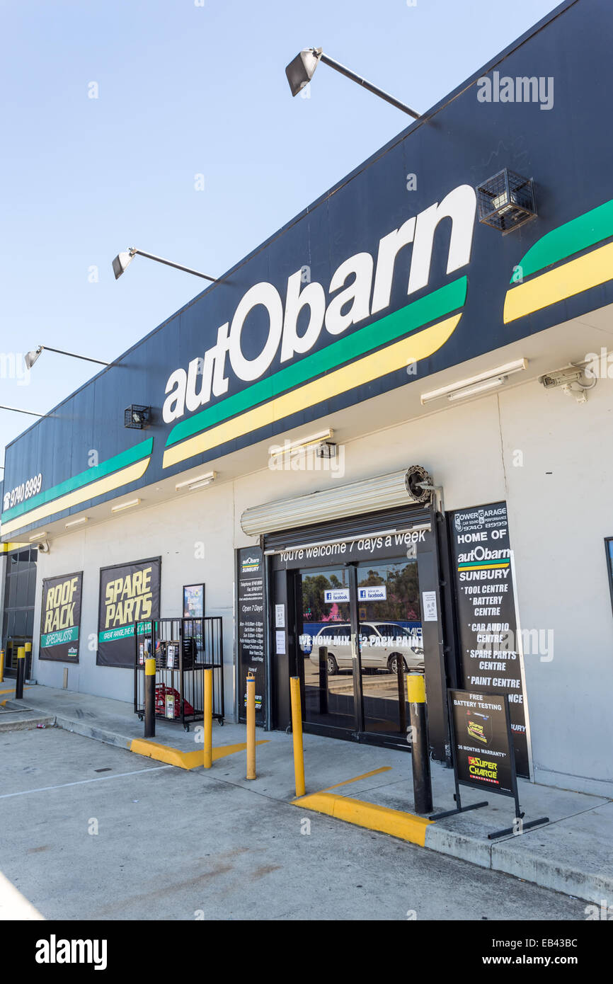 Autobarn-Auto-Teile-Lieferanten Stockfoto