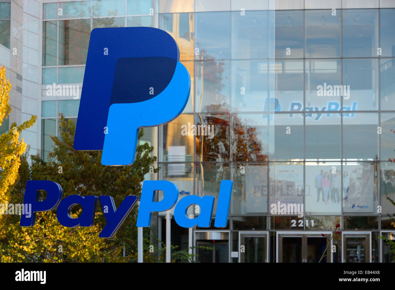Hauptsitz von Paypal Incorporated (im Besitz von Ebay), San Jose CA Stockfoto