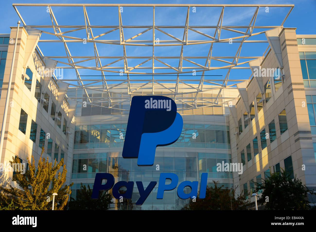 Hauptsitz von PayPal Incorporated (im Besitz von Ebay), San Jose CA Stockfoto