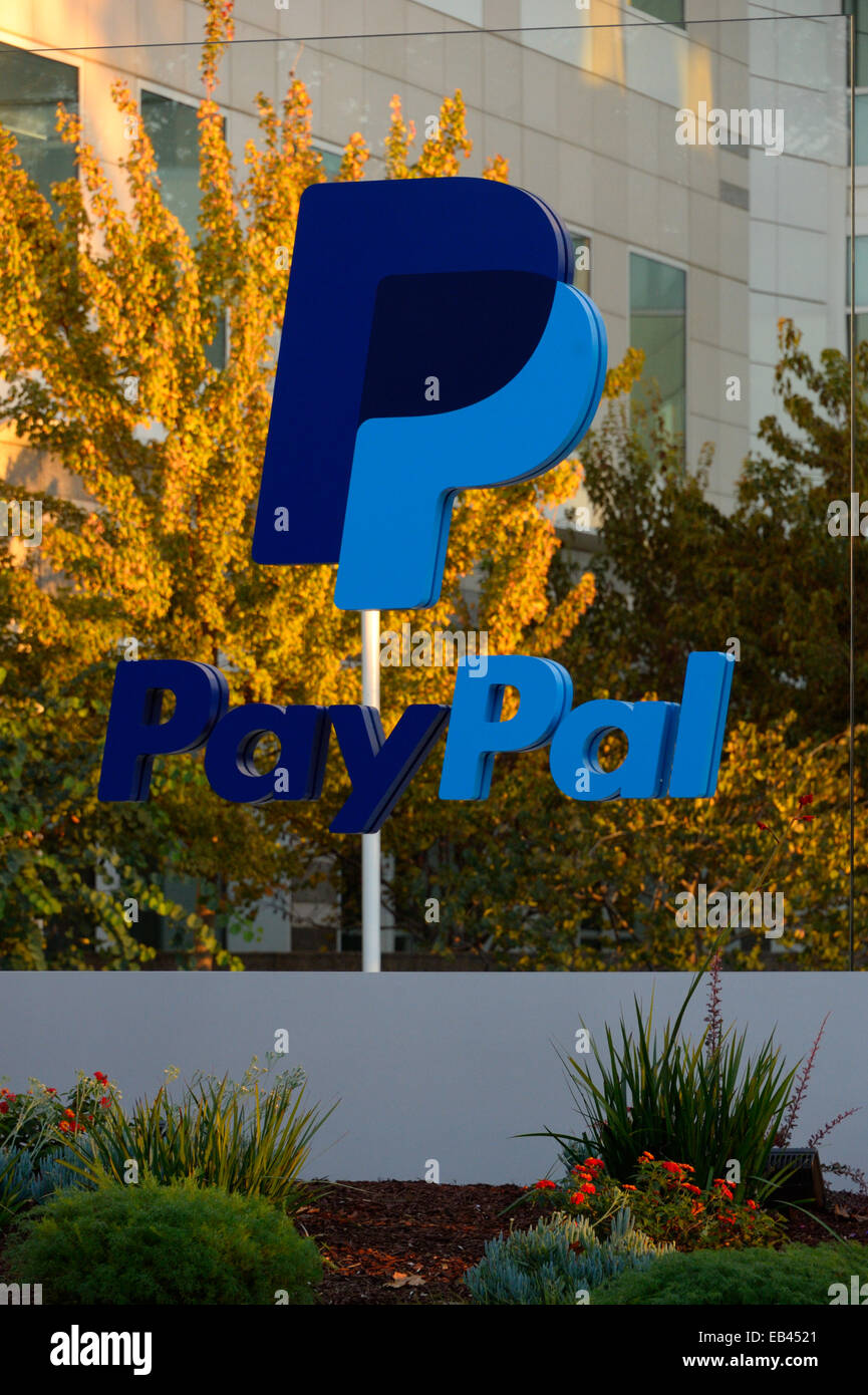 Hauptsitz von Paypal Incorporated (im Besitz von Ebay), San Jose CA Stockfoto